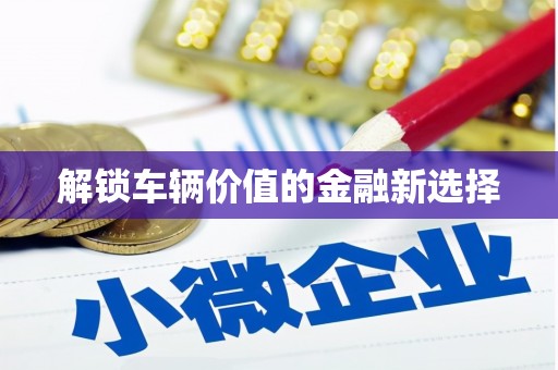 濉溪解锁车辆价值的金融新选择
