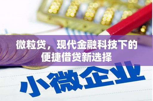 濉溪微粒贷，现代金融科技下的便捷借贷新选择