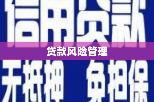 濉溪贷款风险管理