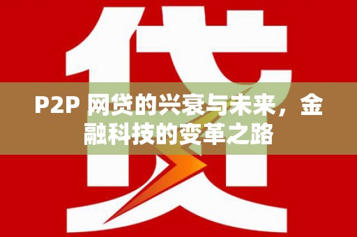 濉溪P2P 网贷的兴衰与未来，金融科技的变革之路
