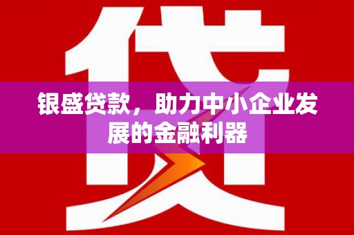 濉溪银盛贷款，助力中小企业发展的金融利器