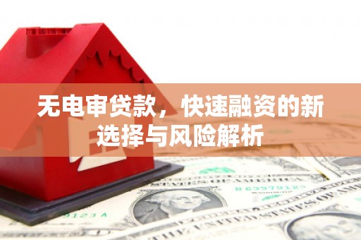 濉溪无电审贷款，快速融资的新选择与风险解析