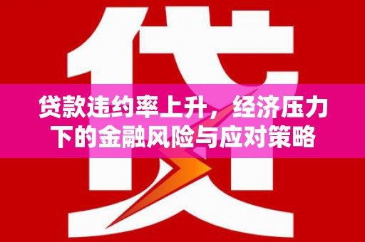 濉溪贷款违约率上升，经济压力下的金融风险与应对策略