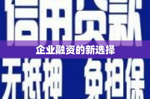 濉溪企业融资的新选择