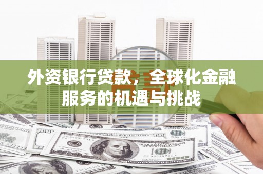 濉溪外资银行贷款，全球化金融服务的机遇与挑战