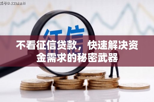 濉溪不看征信贷款，快速解决资金需求的秘密武器