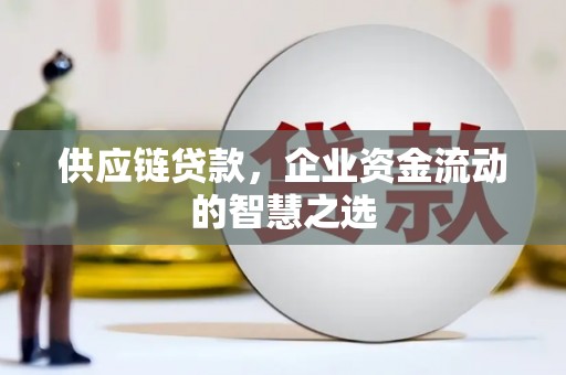 濉溪供应链贷款，企业资金流动的智慧之选