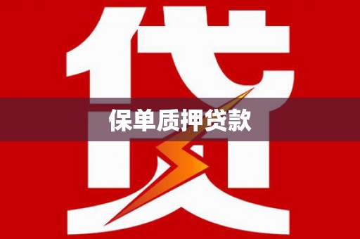 濉溪保单质押贷款
