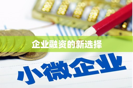 濉溪企业融资的新选择