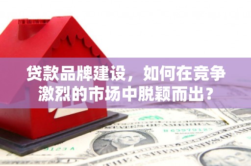 濉溪贷款品牌建设，如何在竞争激烈的市场中脱颖而出？