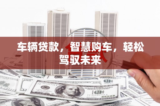 濉溪车辆贷款，智慧购车，轻松驾驭未来