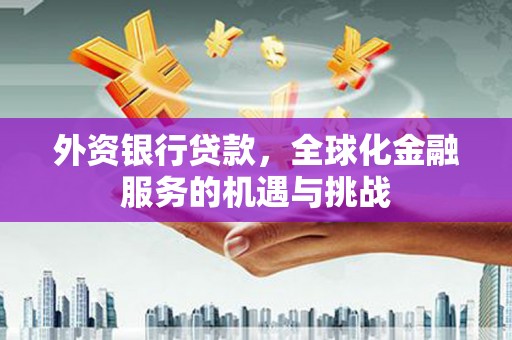 濉溪外资银行贷款，全球化金融服务的机遇与挑战