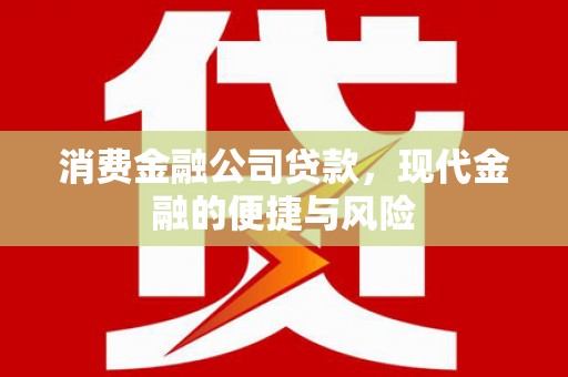 濉溪消费金融公司贷款，现代金融的便捷与风险