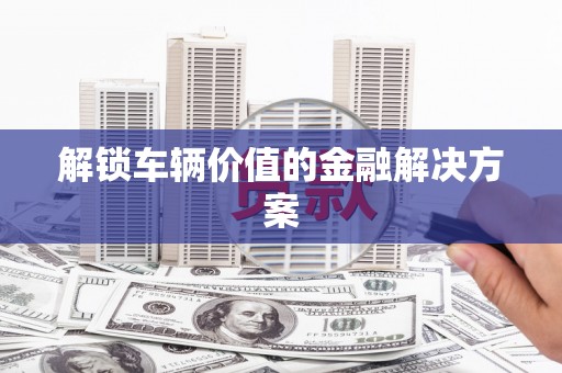 濉溪解锁车辆价值的金融解决方案